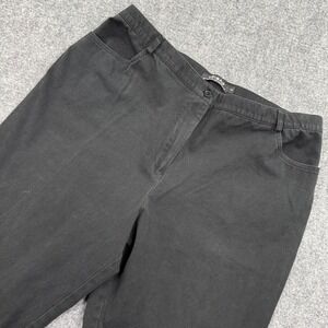 Tribal Stretch Pants Black Women Size 14 Straight Leg Casual Everyday